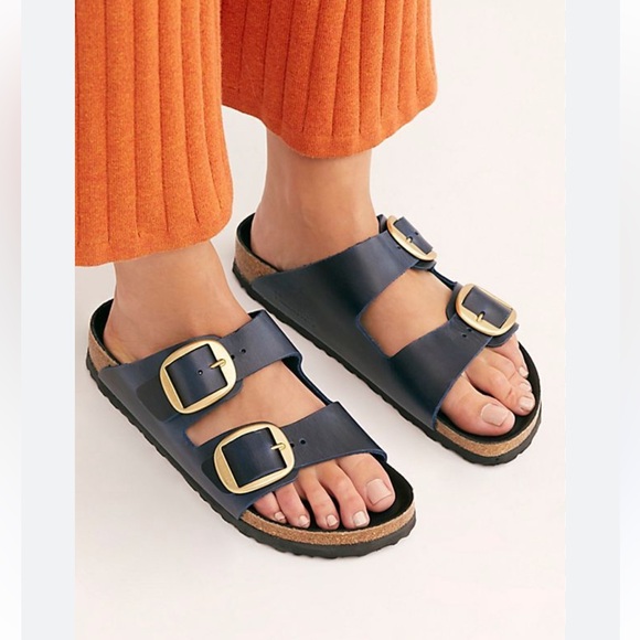 Birkenstock Arizona Big BuckleOiled Leather blue,37 US 6-6.5 NEW/no tag